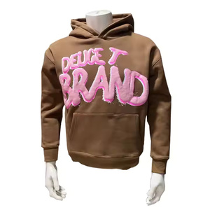 Sudadera de Invierno para Hombre 2025, Fabricada en Pakistán, de Alta Calidad, Personalizada, de Poliéster/Algodón, con Estampado Puff, Sólida y Transpirable - Product Image 1