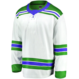 Maillots de hockey sur glace par sublimation avec lacets, sweats à capuche de hockey sur glace, maillots personnalisés, vêtements de sport - Product Image 3
