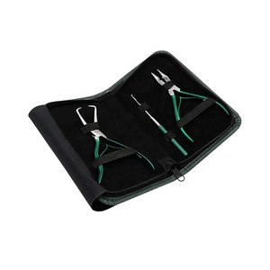 Pince à micro-anneaux pour extensions capillaires en matériau composite, outil professionnel de haute qualité, couleur personnalisable, logo personnalisé, pour usage domestique - Product Image 1