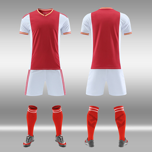 Uniforme de fútbol personalizado para adultos, 100% poliéster, impermeable, de secado rápido, con logotipo de impresión personalizado, kit deportivo de Nueva Jersey - Product Image 1