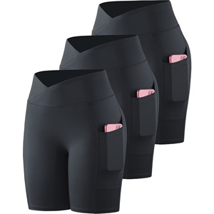 New Design <b>Women</b> Sportswear Biker <b>Shorts</b> High Elastic Waist Breathable Quick Dry Factory Direct Price Gym Fitness <b>Yoga</b> Training - Product Image 2