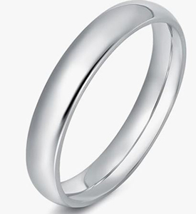 Fabricante de joyería personalizada simple 925 anillo de banda hecho a mano de plata esterlina joyería al por mayor para mujeres y niñas - Product Image 1