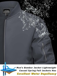 แจ็คเก็ตบอมเบอร์มีโลโก้ออกแบบได้ตามต้องการแจ็คเก็ตแบบนิ่มสำหรับยิม - Product Image 4