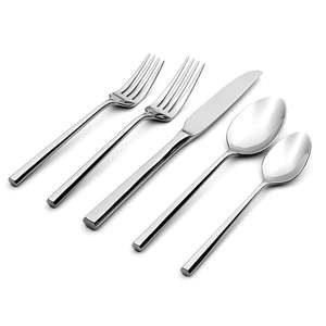 Elegante Juego de Cucharas Minimalistas de Plata, Cubiertos de Acero Inoxidable de Primera Calidad, Ideales para Hoteles, Restaurantes y Cenas en Casa, de la India - Product Image 2