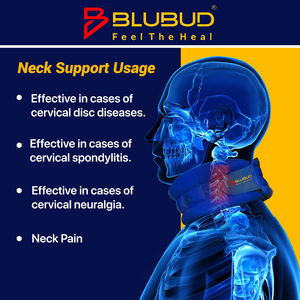 Collier cervical de soutien pour le cou, pour soulager la douleur au cou, soutien cervical confortable et réglable pour l'alignement de la colonne cervicale - Product Image 5