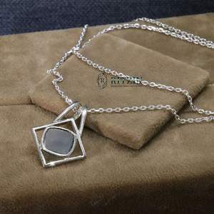 Lab Grown Diamond 925 Sterling Silver Pandent con Collar para mujer/ella/uso en todas las ocasiones - Product Image 3