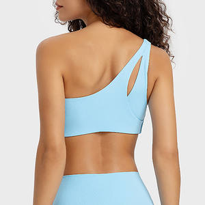 มาใหม่สไตล์หนึ่งไหล่พืชกีฬา Bra โยคะสวมใส่ออกกําลังกายกีฬา Bra สําหรับผู้หญิง - Product Image 3