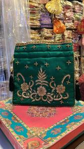 Hot Selling Beautiful Indian Handmade Rajasthani Drawstring Potli Bags <b>for</b> <b>Wedding</b> Gift Returns Gifts Coin Purse <b>Handbags</b> - Product Image 5