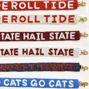 Sangle de sac à bandoulière large de style cowboy avec perles pour sac de stade, sac à main, journée de match, COLLEGES, sangle de sac à perles personnalisée - Product Image 3