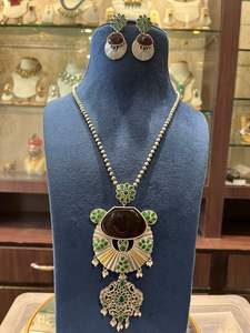 Traditional Oxidised Jewelry Set Antique Silver Finish Navratri Special Ethnic Garba Dandiya <b>Jewellery</b> for Festival & Party Wear - Product Image 5