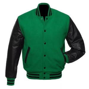 Chaquetas Universitarias Personalizadas 2026 con Logotipo, Mangas de Cuero, Bordado, Estilo Universitario, para UNISEX - Product Image 4