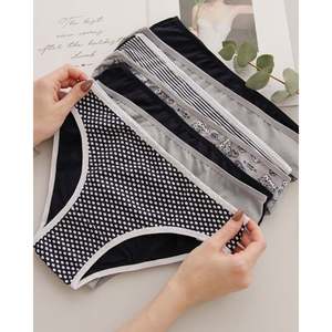 Tangas OEM al por mayor sin costuras invisibles para mujer, finas, elásticas, talla XL, de talle bajo, con corte láser y tejido, para uso diario, con logo. - Product Image 4