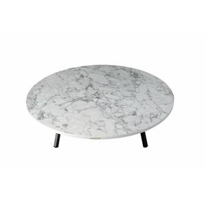 ALESTA 10016 90CM MARMER metallo AYAKLI HİB SOFRA - Product Image 1