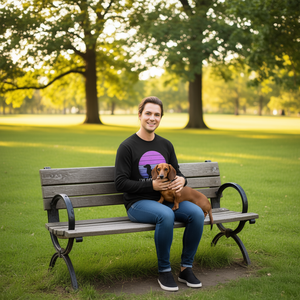 T-shirt a maniche lunghe per amanti dei Bassotto con stampa 'I've Got Friends in Low Places' - per proprietari di cani e appassionati di razze canine - Product Image 3