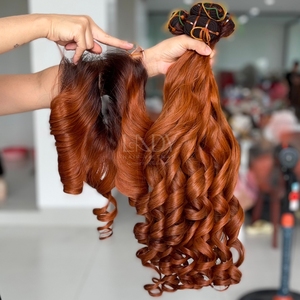 ชุดต่อผมเนื้อเด้งที่มีคุณภาพดีที่สุดสำหรับทำวิกผมด้วยตัวเองจากผมจริง100% เวียดนาม - Product Image 2