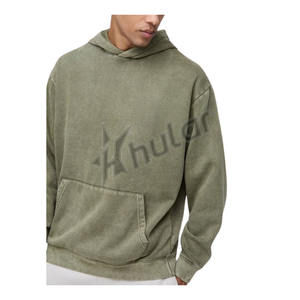 Sweat à capuche surdimensionné délavé à l'acide pour hommes 100% coton Style de rue brodé sweats à capuche personnalisés pour l'hiver haute qualité numérique - Product Image 2