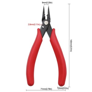 Pince à sertir pour bijoux en acier à haute teneur en carbone, pince à sertir rouge en caoutchouc, outil de fabrication artisanale, pince à bec américain - Product Image 6
