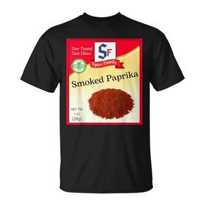 Camiseta con Estampado de Pimentón Ahumado, Disfraz de Especias, Decoración de Halloween, Algodón para Adultos, Impresión por Transferencia de Calor, Uso en Interiores - Product Image 1