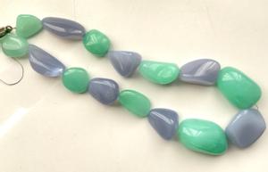 คริสโซเพรสและพลอยคาลซิโดนีลูกปัดอัญมณีสำหรับการทำเครื่องประดับอัญมณีชั้นดี - Product Image 5