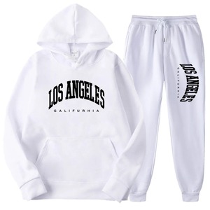 Hombres/Mujeres Trajes deportivos Moda Chándal Sudaderas con capucha + Pantalones Conjuntos de dos piezas Correr Casual Sudaderas Pantalón de chándal - Product Image 2