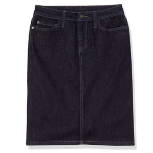 Falda Vaquera Larga de Mezclilla con Cintura Alta, Estilo Cargo, Abertura Frontal, Vintage, Azul, Dobladillo Deshilachado - Product Image 2