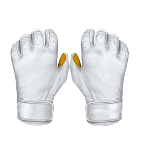 Best Selling Unisex Premium Quality <b>Leather</b> Baseball/Softball Batting Gloves Custom Adult Long <b>Cuff</b> for Infield Position - Product Image 3