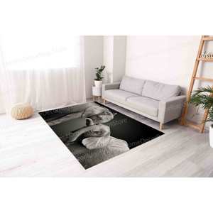 Tapis imprimé vibrant : fin, à motifs, luxueux, safari, animal, éléphants, amour, paillasson, doux, personnalisé, décoration intérieure, tapis fin non tissé - Product Image 4