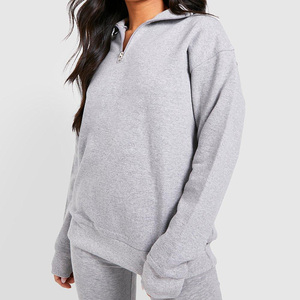 Custom Women’s <b>Zip</b>-Up Tracksuit Set – Logo Sweatshirt & <b>Trouser</b> 2 Piece Outfit | Summer Fitness Tracksuit - Product Image 4