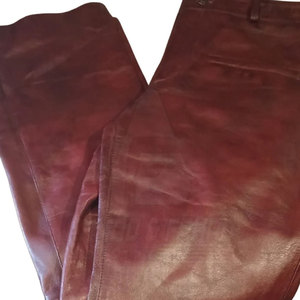 Pantalones de Cuero para Hombre, Corte Recto, Ajustados, Casuales, con Logotipo Personalizado, Ligeros, Transpirables, Ecológicos, de la Mejor Calidad - Product Image 6