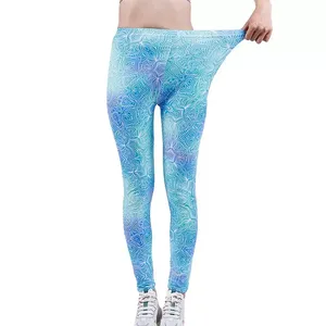 Haute qualité femmes Gym entraînement Fitness Legging respirant vêtements de sport élégant dames Yoga pantalon taille élastique Yoga Leggings - Product Image 3