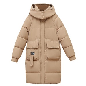 Shoulder Straps Decoration <b>Women's</b> <b>Lightweight</b> Hooded Short Winter Puffer <b>Jacket</b> Waterproof Eco-Friendly Reversible Raw - Product Image 6
