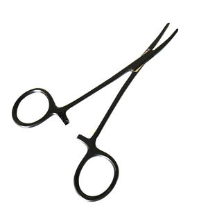 Venta al por mayor Mosquito Hemostat Bloqueo Fórceps 5 pulgadas curvado completo dentado mandíbulas de acero inoxidable fórceps médicos - Product Image 2