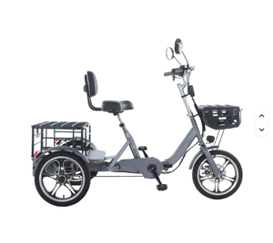 Meilleur tricycle fermé avec moteur 48V 400W, batterie 12Ah, pneus 16*1.75, panier de chargement, autonomie jusqu'à 50 km, vitesse de 30 km/h - Product Image 3