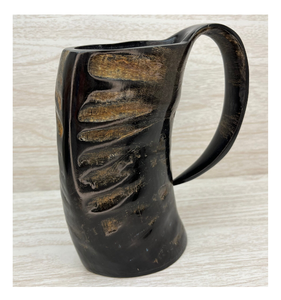 Taza de Café de Cuerno de Búfalo de Agua Recién Llegada para Bodas, Taza Vikinga Decorativa, Taza de Cuerno Genuino Apta para Alimentos de la India - Product Image 4