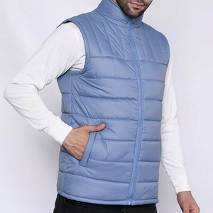 Latest Fashion Style Private Label Men Sleeveless Puffer Jacket Winter <b>Outdoor</b> <b>Sports</b> Cotton Sleeveless Jacket <b>Vest</b> OEM Service - Product Image 3