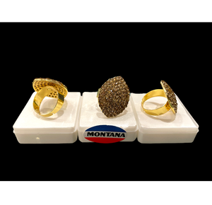 Bague élégante plaquée or pour femme avec incrustation de diamants américains étincelants, bijoux de mode pour toutes les occasions - Product Image 4