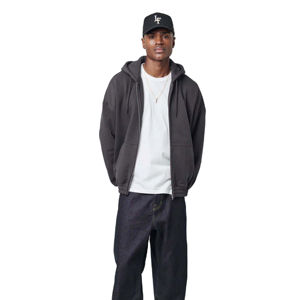 Por encargo Premium 100% algodón Fleece Drop Shoulder Zipper Hoodies con cuerda ajustable Hecho Logo Warm Hoodies Color Block - Product Image 1