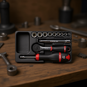 Usag 12-Piece <b>Ratchet</b> Set with Hexagonal <b>Sockets</b> and Inserts - Product Image 3