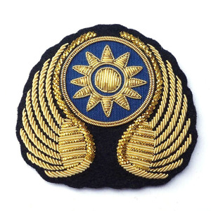 Excellent Quality blazer <b>Badge</b> Hand Embroidered Bullion Wire blazer <b>Badges</b> - Product Image 5