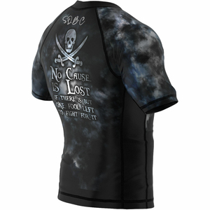 Upf 50 protección solar poliéster spandex buceo hombre natación MMA logo rashguard - Product Image 5