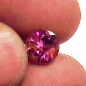 3 Piezas de Turmalina Rosa Verde Natural de 8mm, Corte Redondo, Corazón y Rectángulo, 7.55 Quilates, Piedras Preciosas Sueltas, Iroc Sales - Product Image 3