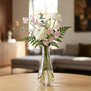 VBD1409 Large Teardrop Bud <b>Vase</b> Minimalist Design Glass Tabletop <b>Vase</b> 9 Inch - Product Image 4