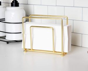 Porte-serviettes en métal distributeur de mouchoirs autoportant paquet de table plaque métallique supports pour affichage - Product Image 2