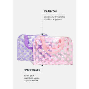 Borsa da Viaggio AOA per Cosmetici con Ampia Capacità, Organizer con Chiusura a Zip, Custodia per Cosmetici per Comodo Trasporto e Conservazione - Product Image 1