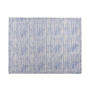 8 Piece 100% Cotton <b>Blue</b> <b>Placemat</b> Set with Stripes Pattern Decorative Table Mats 35x45cm Durable Elegant Dining Table Accessory - Product Image 1