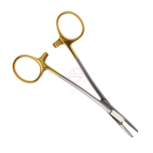 Pinzas Portaagujas Olsen Hegar TC de 14 cm, Acero Inoxidable Alemán Semi-Enchapado en Oro, Herramienta de Cirugía de Precisión Manual de Alta Calidad - Product Image 4