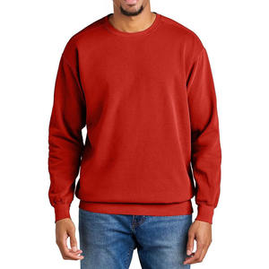 เสื้อสเวตเชิ้ตคอเต่าแบบสั่งทำพิเศษสำหรับผู้ชาย ผ้าเฟรนช์เทอร์รี่ ทรงโอเวอร์ไซส์ ผ้าฝ้าย 100% แขนเสื้อแบบดรอปโชว์เดอร์ เสื้อพูลโอเวอร์พื้นฐาน - Product Image 4