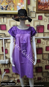 Vestido largo Midi para mujer, vestido elegante bordado a la moda para mujer, cuello redondo, manga corta, liso, 2025, vestido Midi para mujer - Product Image 2