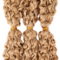27 # SDD Boho trenza de cabello a granel cabello humano crudo extensiones trenzadas rizadas italianas extensiones de alta calidad