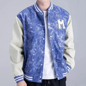 Veste d'université élégante pour hommes coupe athlétique chaude et confortable vêtements d'extérieur personnalisables pour l'université pour l'automne et l'hiver motif enduit de support - Product Image 6